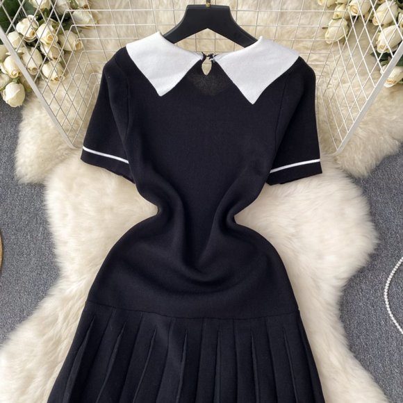 women's french knitted dress - Picture 4 of 9